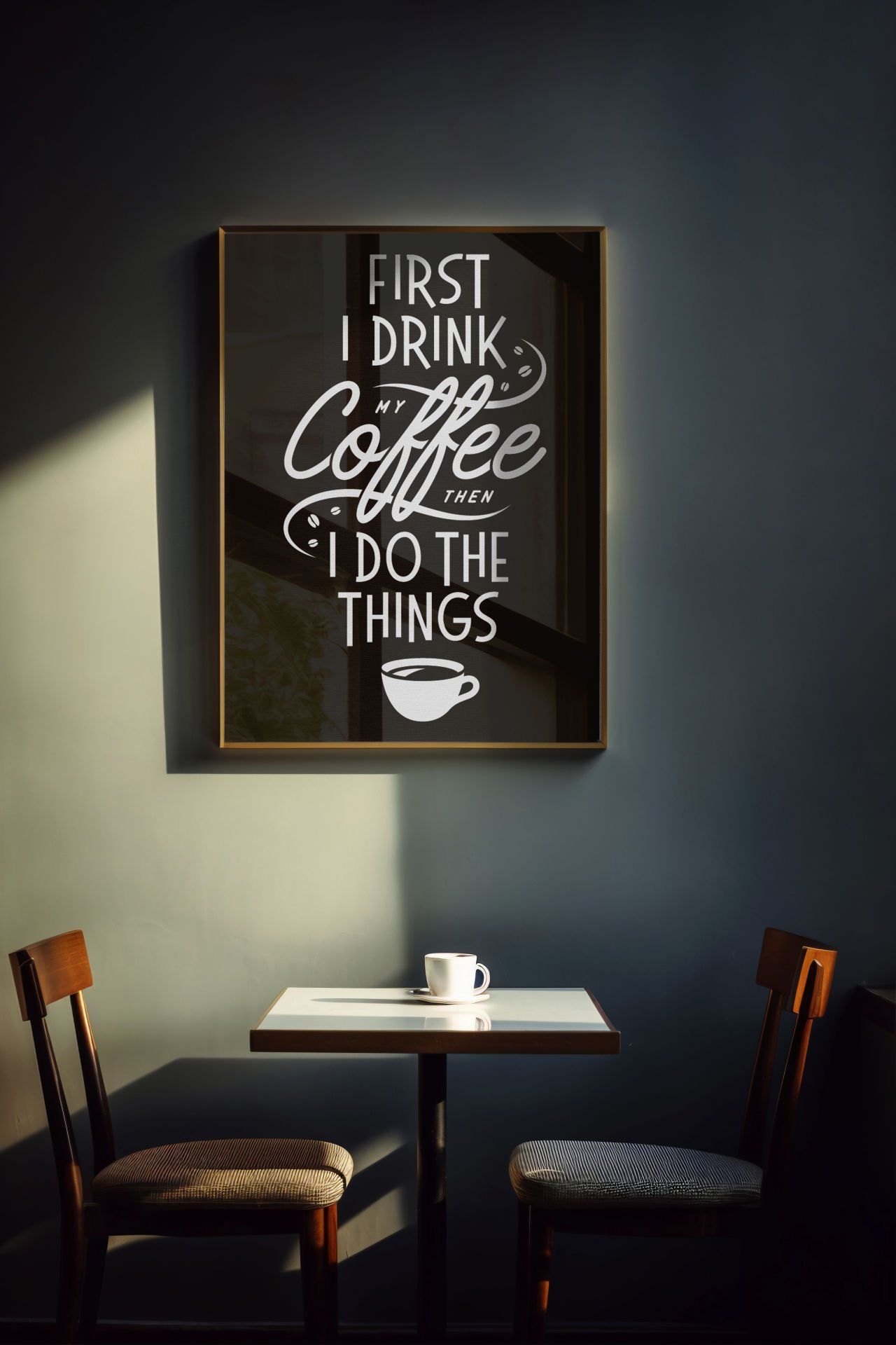 Coffe Temalı Canvas Tablo