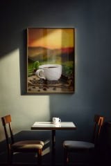Coffe Temalı Canvas Tablo