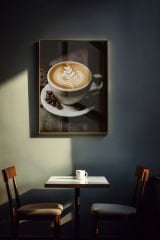 Coffe Temalı Canvas Tablo