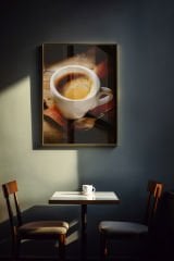 Coffe Temalı Canvas Tablo