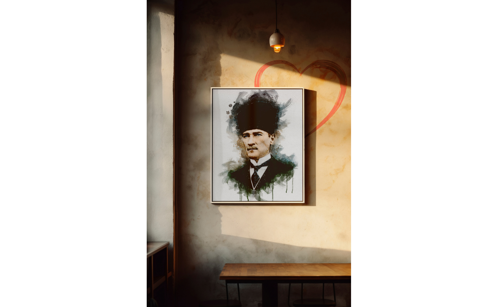 Atatürk Temalı Canvas Tablo