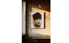 Atatürk Temalı Canvas Tablo