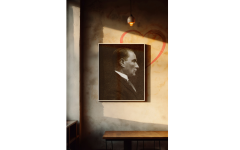 Atatürk Temalı Canvas Tablo